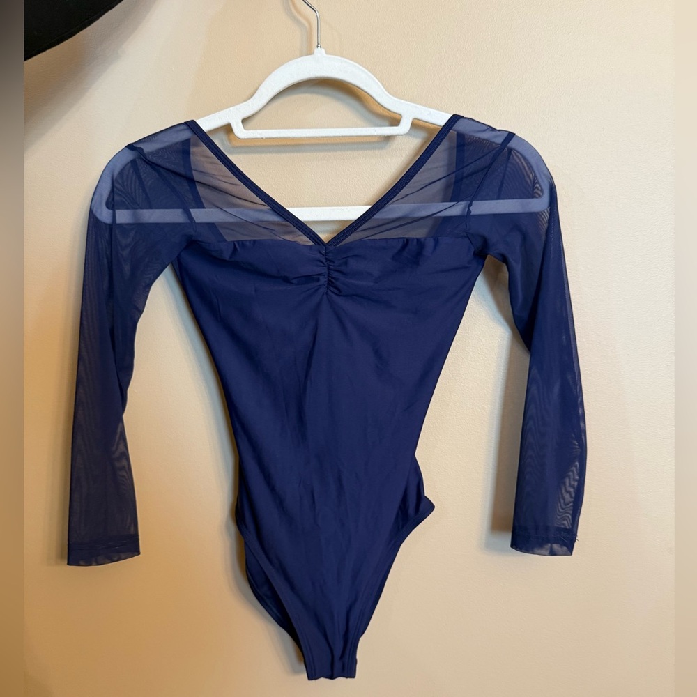 Navy Bodile Sasha Ballet Leotard